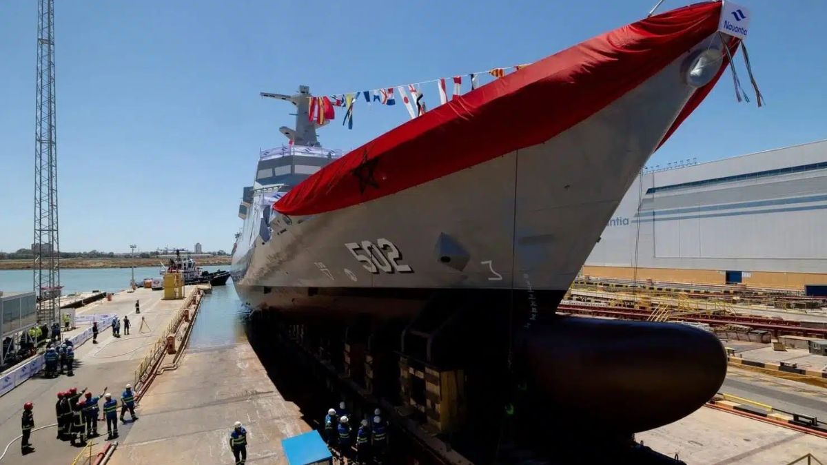 Navantia Fas donanması için Avante 1800 Açık Deniz Karakol Gemisini denize indirdi