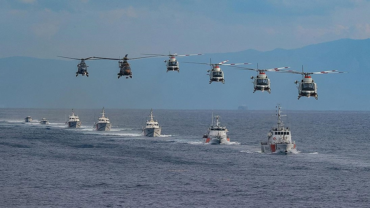 Anadolu Yıldızı 2025 Müşterek Arama Kurtarma Tatbikatı'nın Ege Denizi'ndeki kısmı başladı