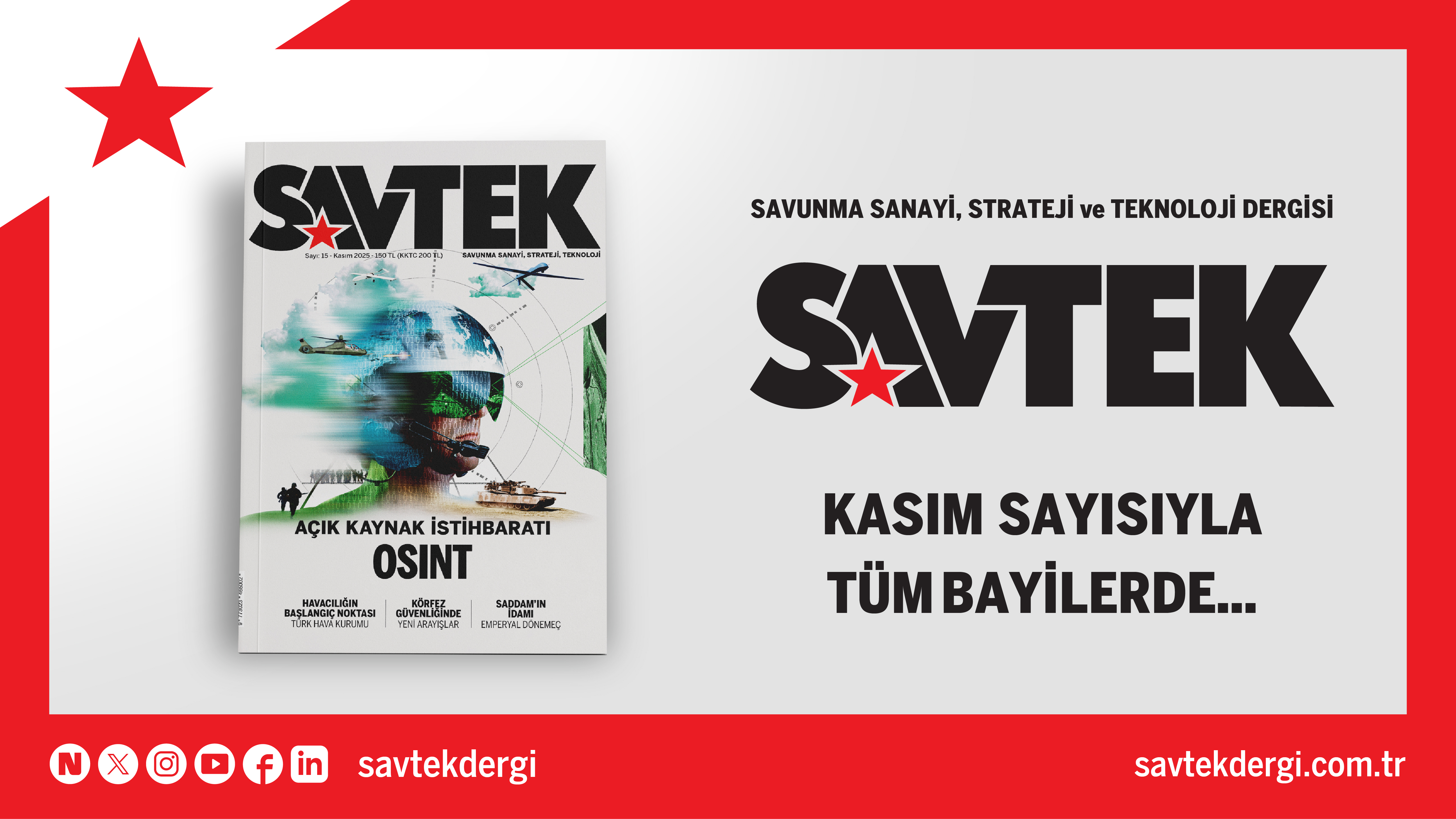 SAVTEK DERGİ KASIM SAYISI ÇIKTI!