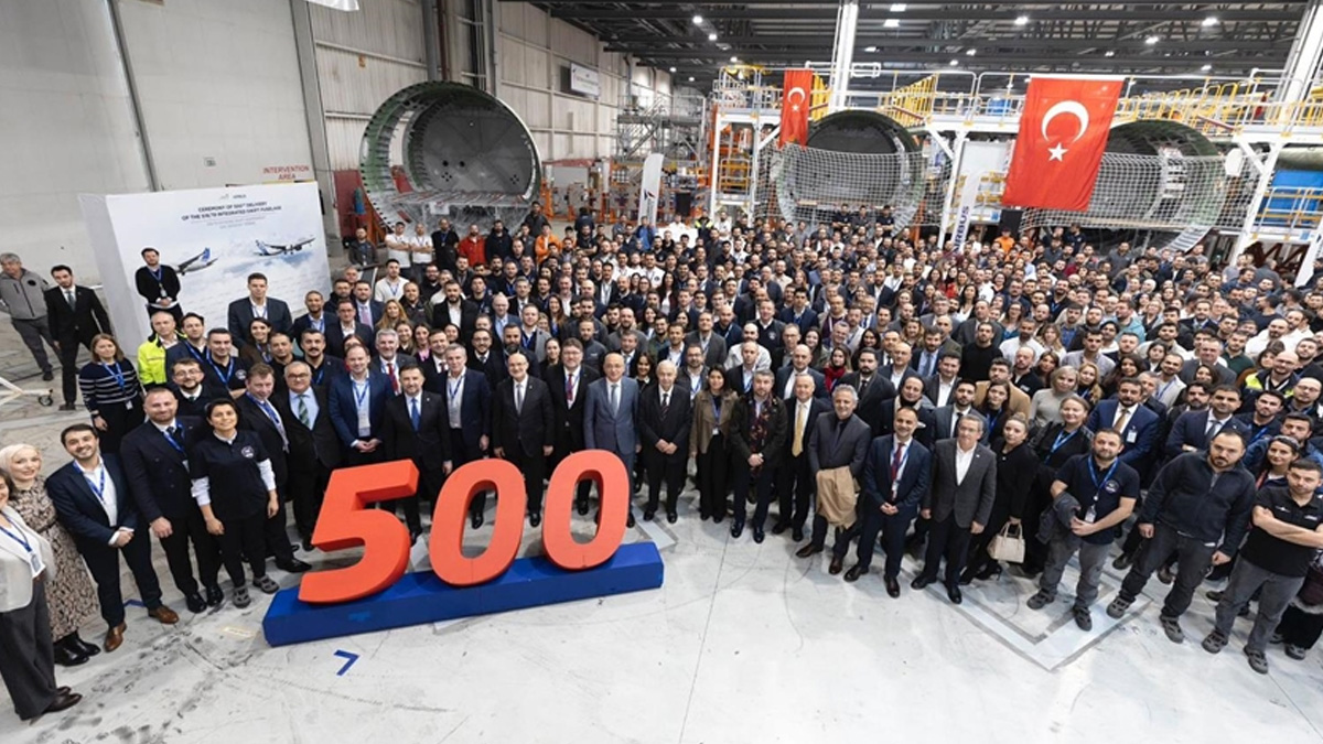 TUSAŞ'tan Airbus'a 500'üncü A320 uçağı sevkiyatı