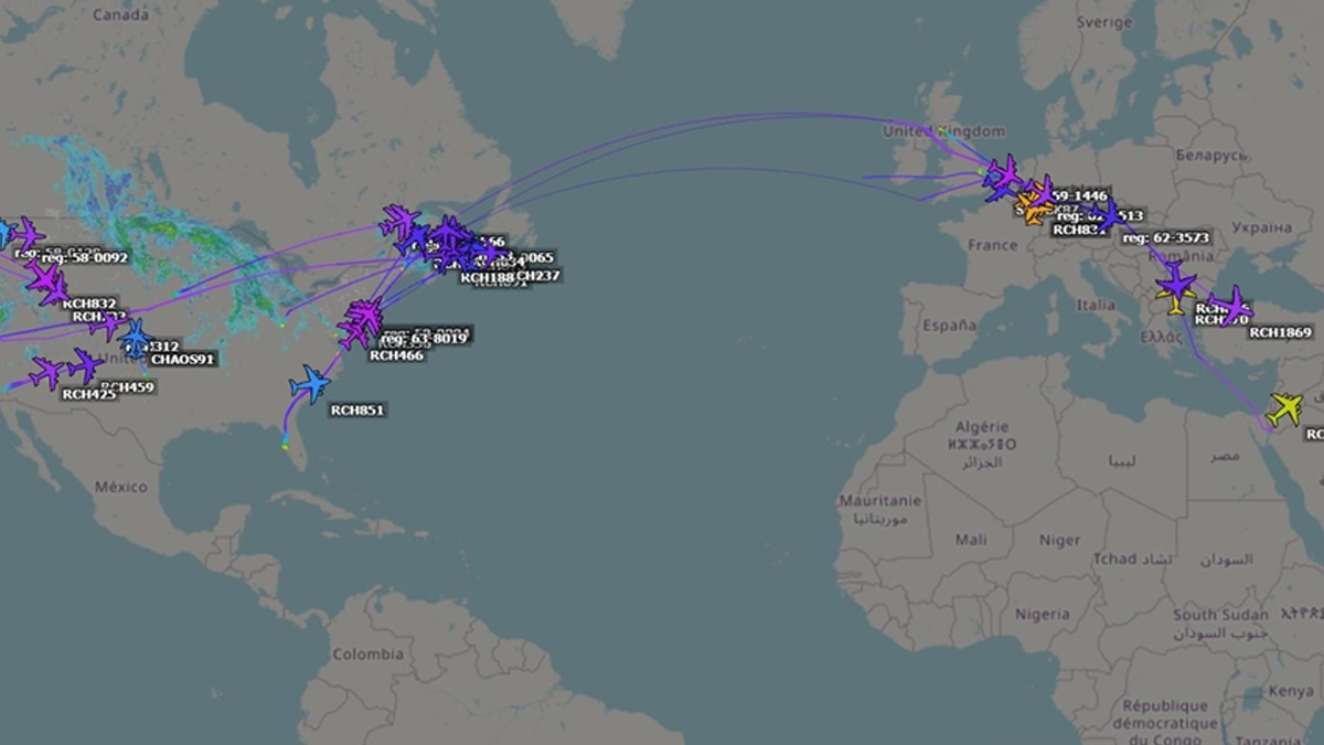 ABD son 48 saatte Orta Doğu'daki üslerine onlarca savaş ve tanker uçağı sevk etti