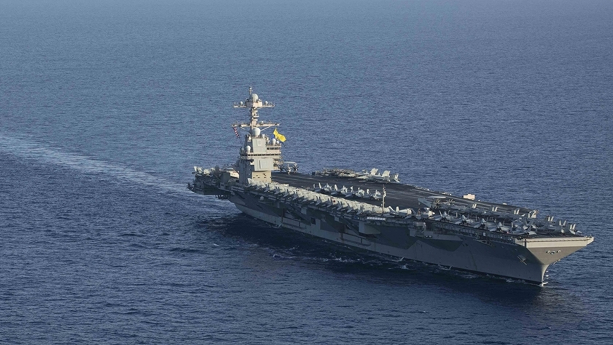 CNN: USS Gerald R. Ford uçak gemisi, Girit Adası'ndaki Suda Deniz Üssü'ne doğru yola çıktı