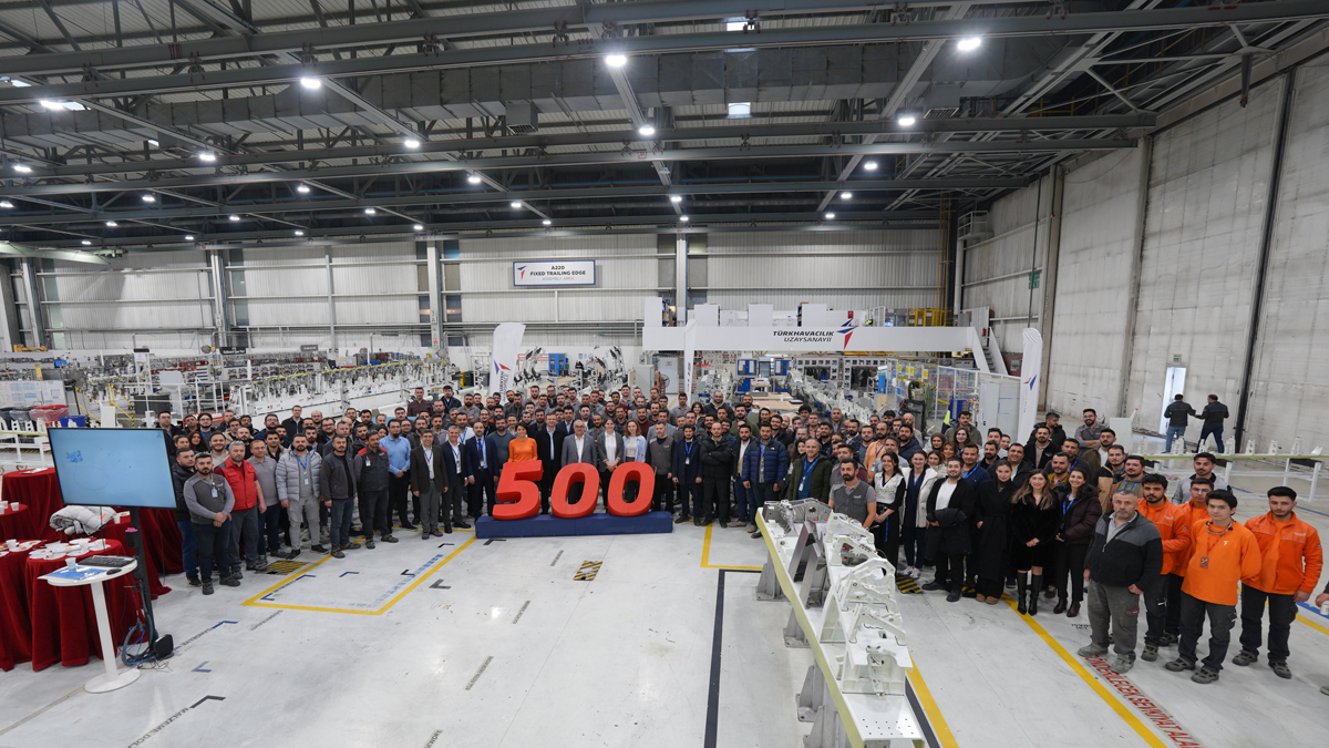TUSAŞ, Airbus A220 programında 500'üncü FTE komponenti sevkiyatını tamamladı