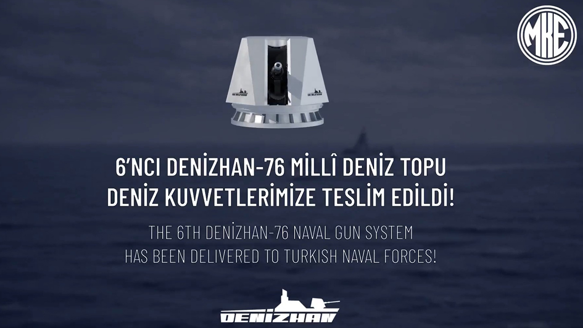 Millî deniz topu 'MKE Denizhan-76' göreve hazır